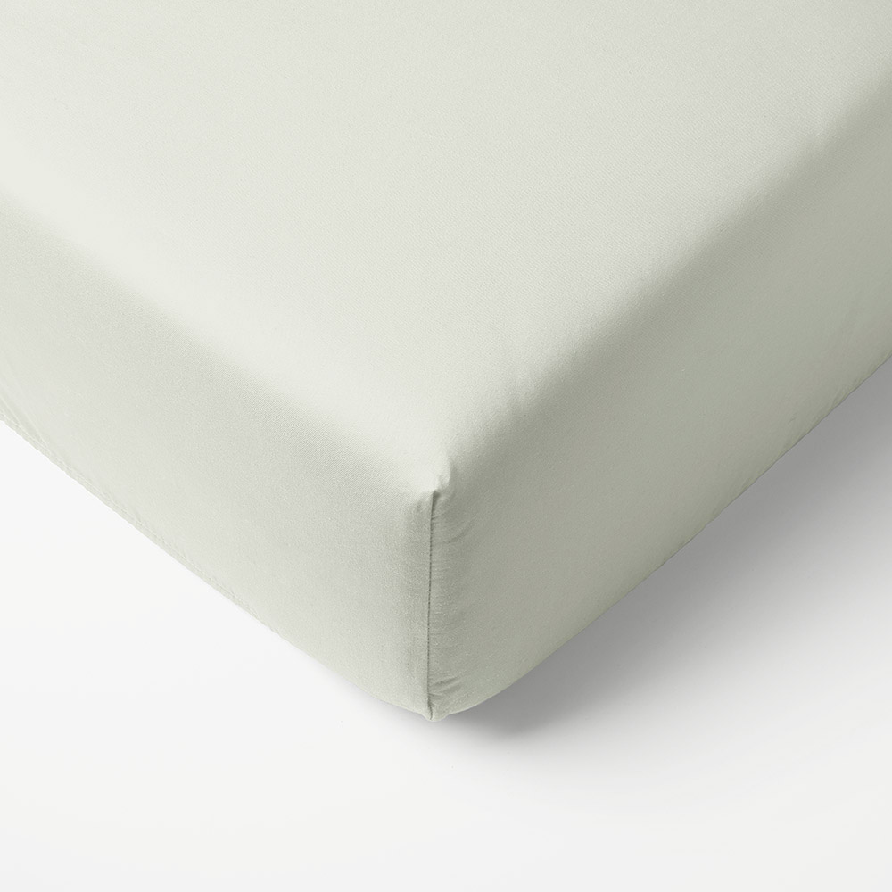 Organic Cotton Jersey Fitted Sheet 90 x 200 cm| Mint green