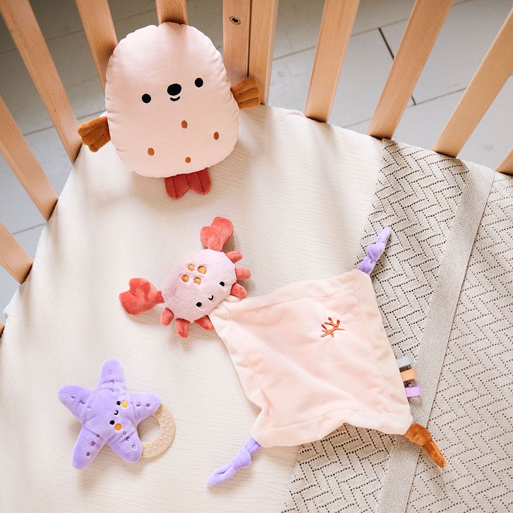BABY GIFT SET «OCÉAN» | 3-PIECE | SOFT PEACH