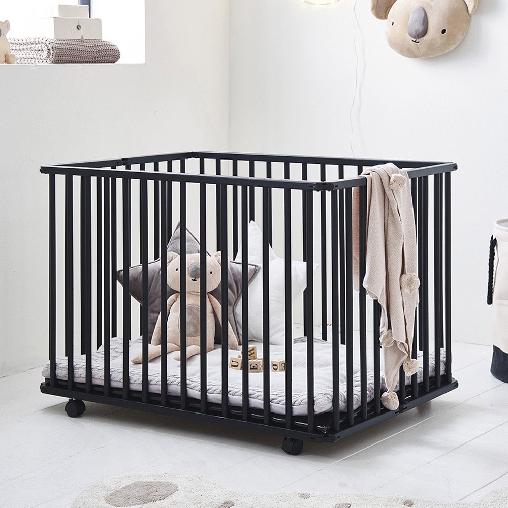 Baby Play Pen «Panthere» 100x75 | Black