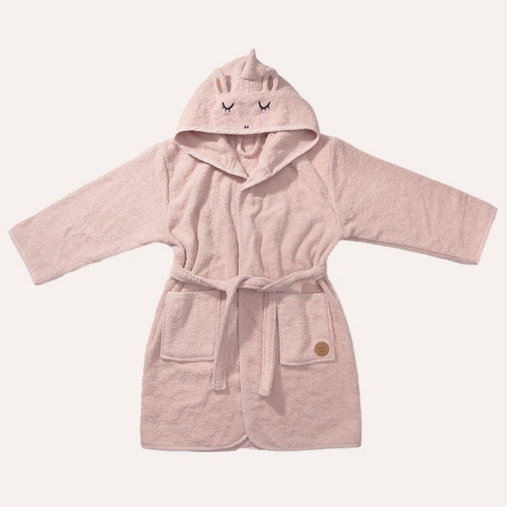 BATHROBE UNICORN «LARA»| 98 - 104 CM| 3 - 4 YEARS | LIGHT PINK