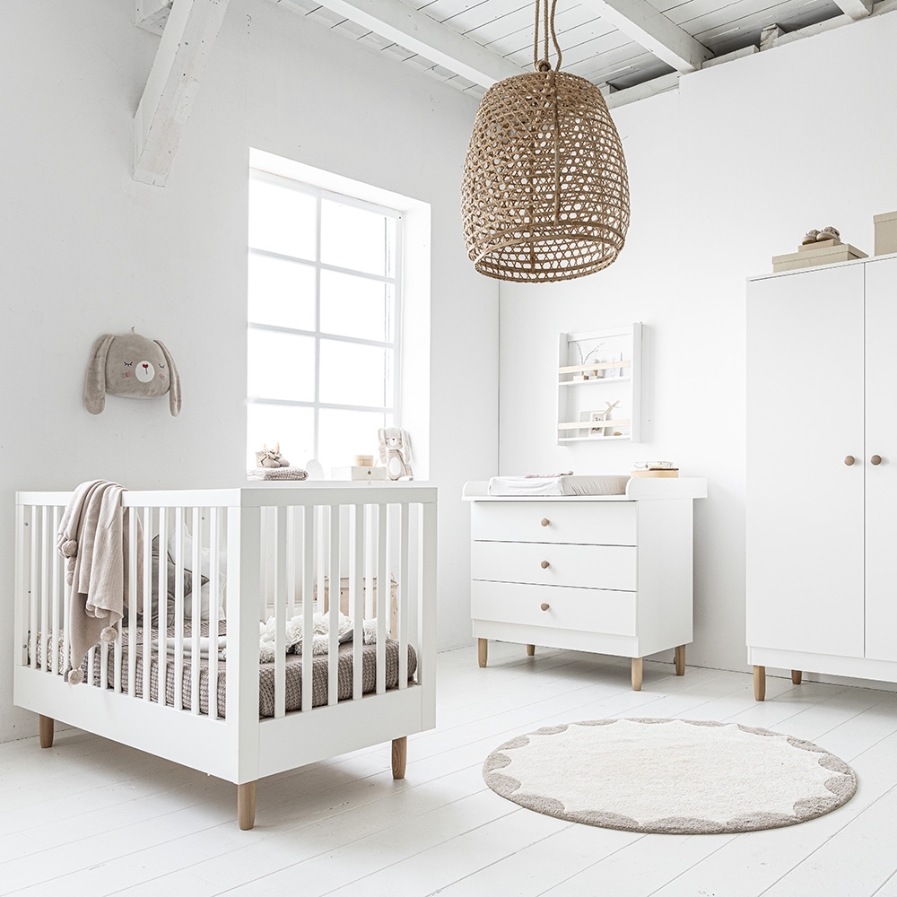 White baby changing unit Bocca by Petite Améliet Wooden