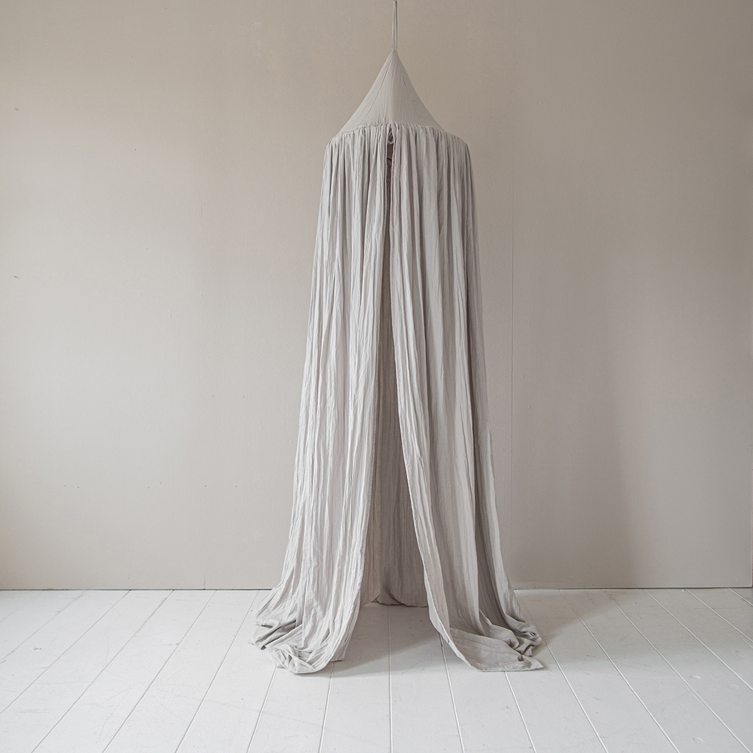 Canopy made of 100% organic muslin cotton | Grey