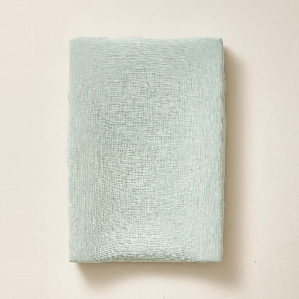 changing mat cover | Organic Muslin Cotton | Green