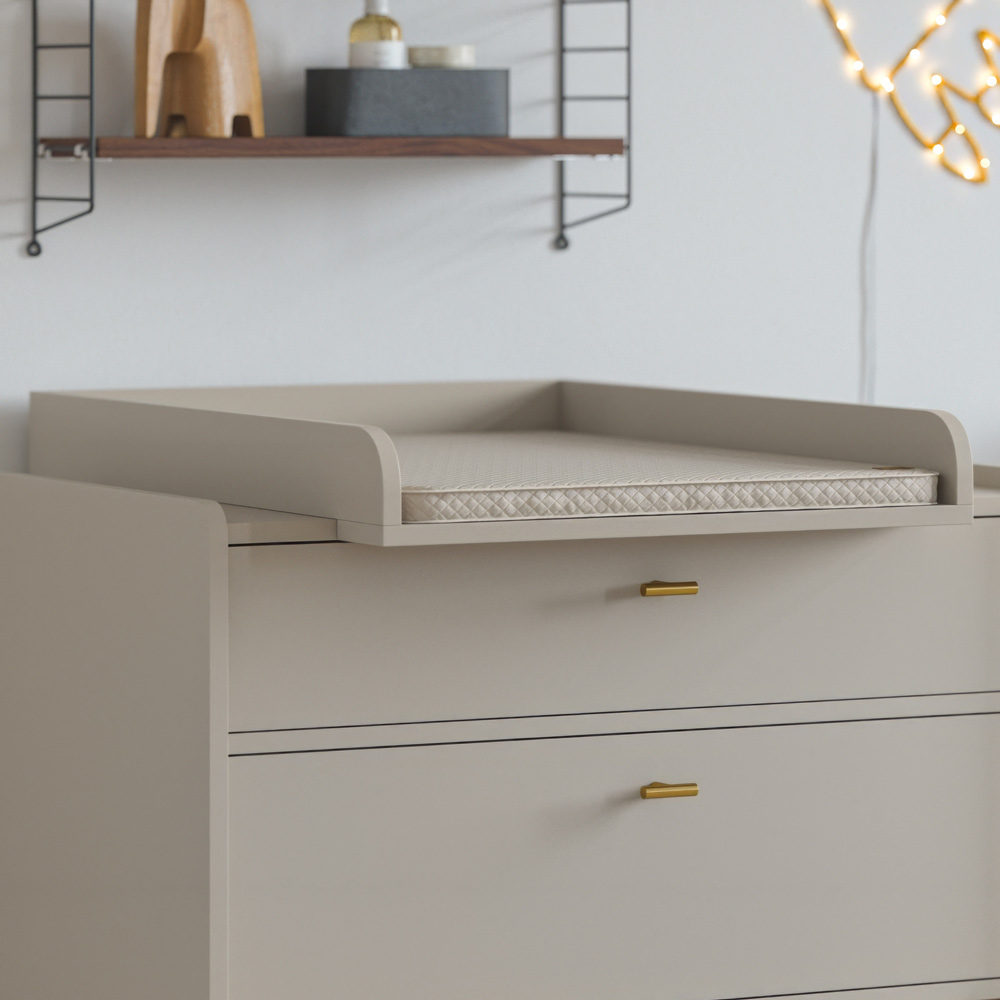 CHANGING TABLE TOPPER FOR DRESSER «ROSEAU» | OATMEAL