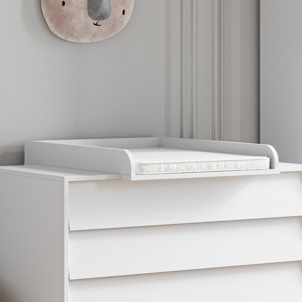 CHANGING TABLE TOPPER FOR BABY DRESSER «BOSQUE»  | WHITE