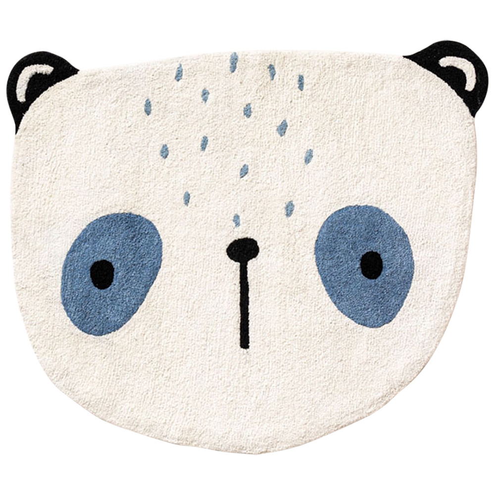 Children's machine washable animal rug | A panda named Bo 