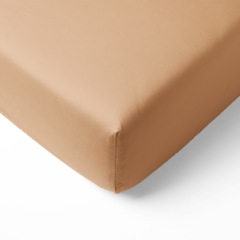 Organic Cotton Jersey Fitted Sheet 70 x 140 cm | Tan