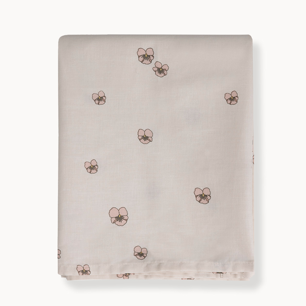CO-SLEEPER SHEET 75 X 100 CM «PANSY» | BEIGE-PINK
