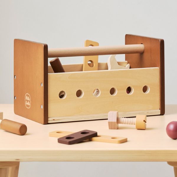 Wooden tool box «Noyer» | Inc. 20-piece accessory-set