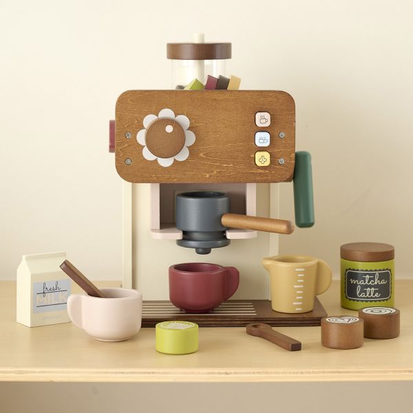 Wooden coffee machine «Noyer» | 17 pieces