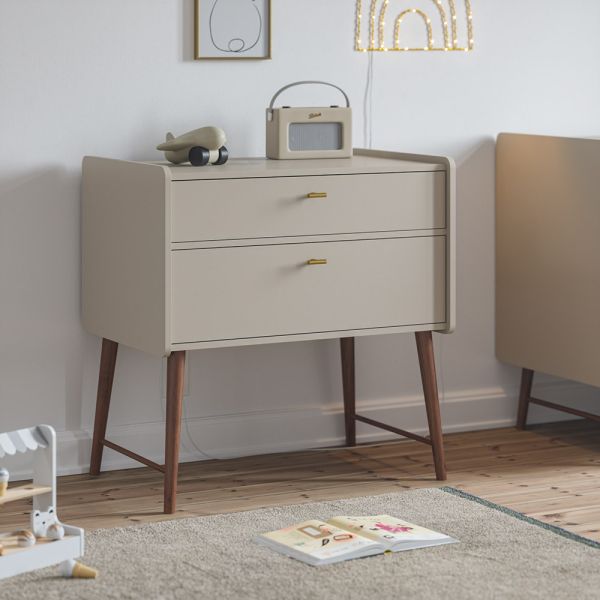 Baby changing table made from wood in oatmeal from Petite Amélie