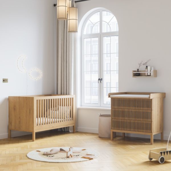 Babyroom made from melamine wood 2 part set in naturel from Petite Amélie