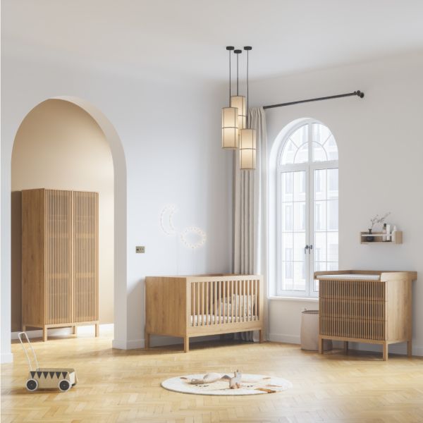 Babyroom made from melamine wood 3 part set in naturel from Petite Amélie