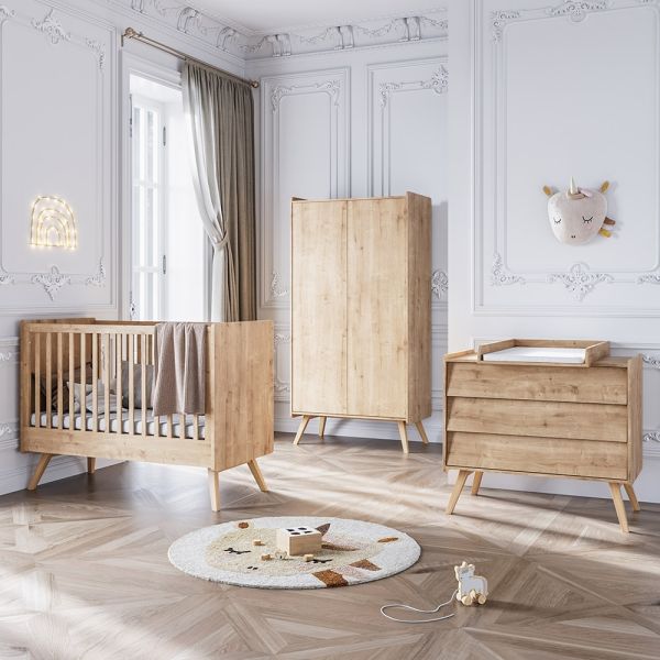 baby nursery set 3 piece natural wood vintage vox petite amelie