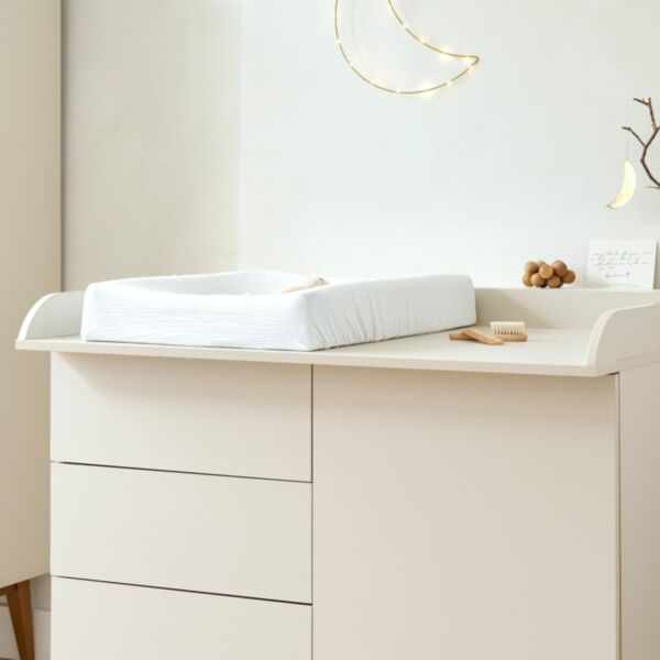 CHANGING TABLE TOPPER «AMANDE» | OATMEAL