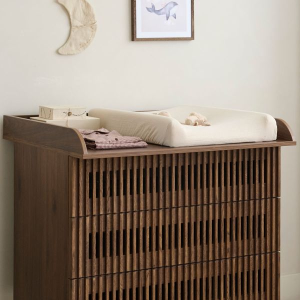 Baby changing table topper «Japandi» | Wenge