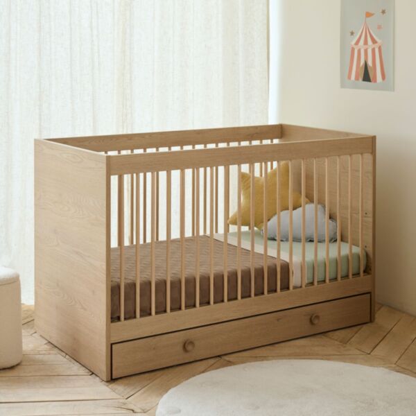 Convertible cot bed «Chêne» | 70 x 140 cm