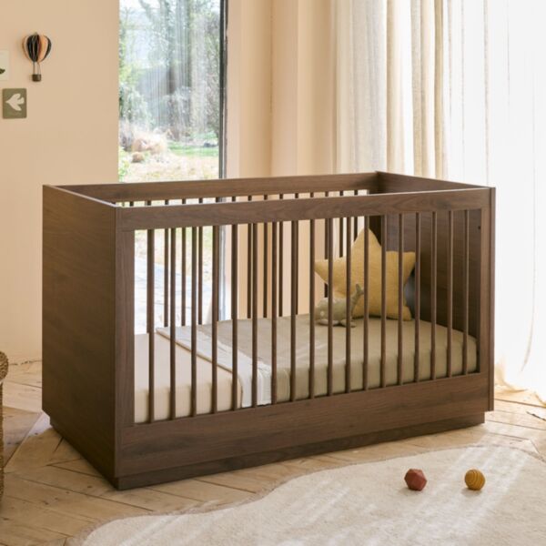 Convertible cot bed «Noma» | 70 x 140 cm | Cocoa