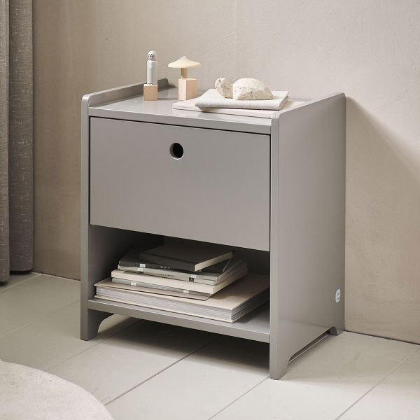 Bedside table made from MDF in grey from Petite Amélie