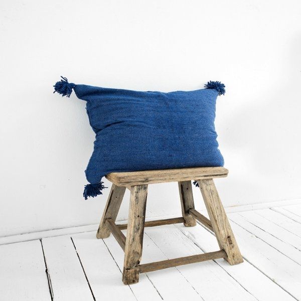 Berber Cushion Cover in Blue from Petite Amélie