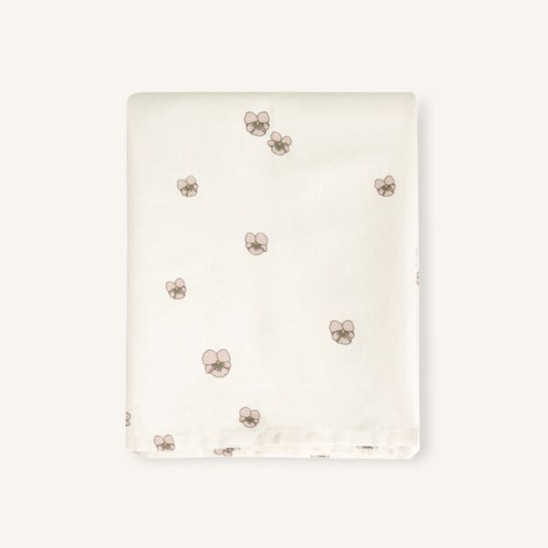 COT SHEET 100 X 140 CM «PANSY» | BEIGE-PINK