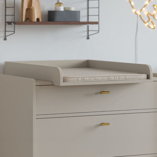 CHANGING TABLE TOPPER FOR DRESSER «ROSEAU» | OATMEAL