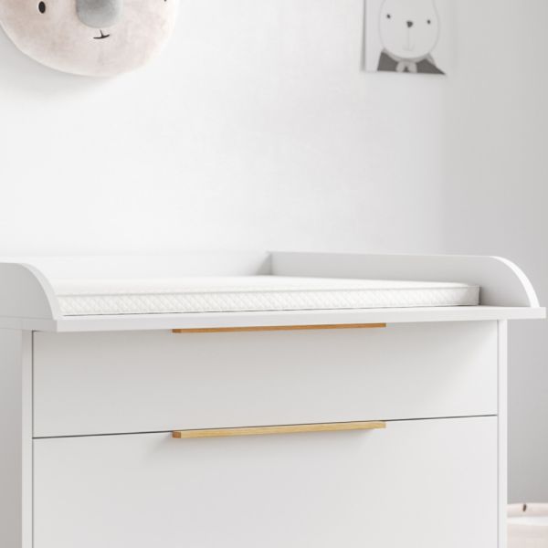 Changing table topper made from wood in white from Petite Amélie