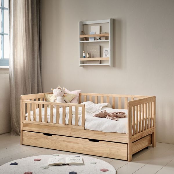 Toddler bed 70x140 cm made from wood in Natural from Petite Amélie