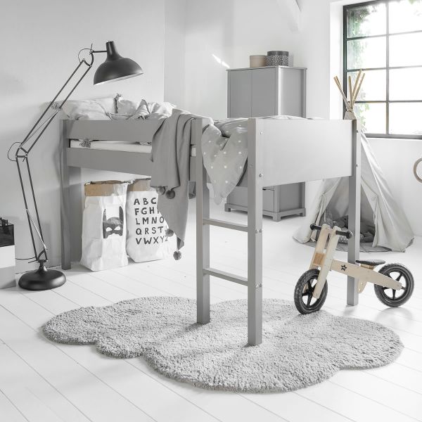 childrens bunk beds grey 2