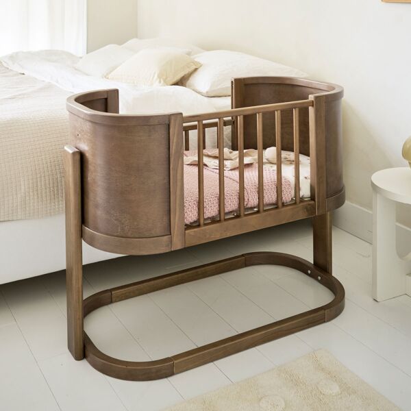2-in-1 cot / bedside crib «Cocoon» | Cocoa