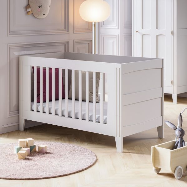 cot bed white wood 70x140 milenne vox