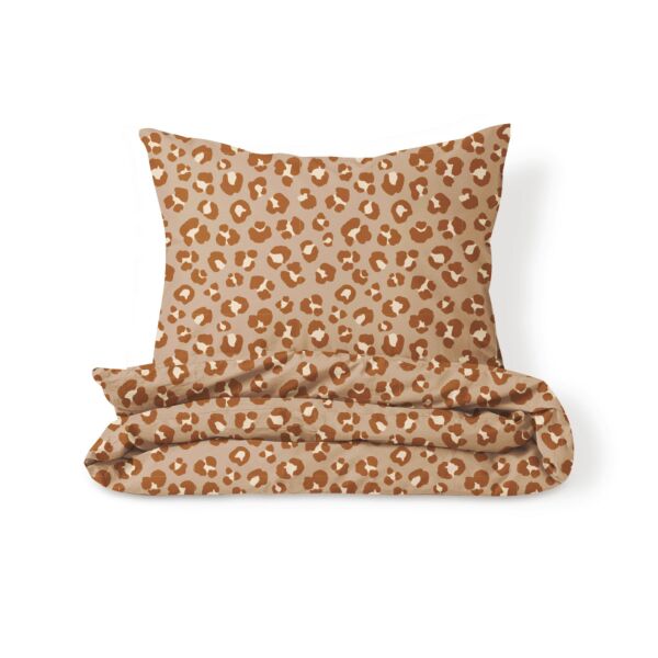 Flannel duvet cover set «Leopard» | 140 x 200 cm