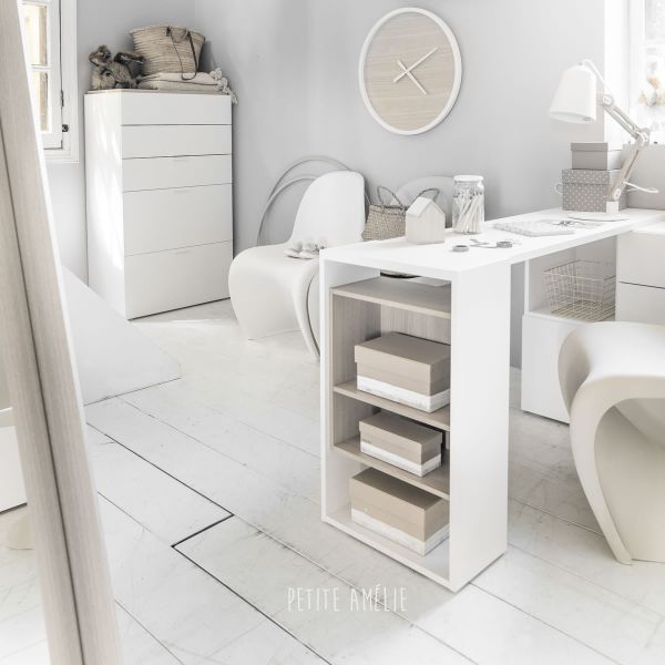 desk unit for kids room white petite amelie