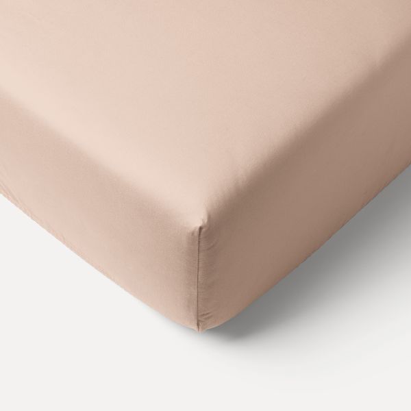 ORGANIC COTTON JERSEY FITTED SHEET 70/80 X 160 CM | DUSTY PINK