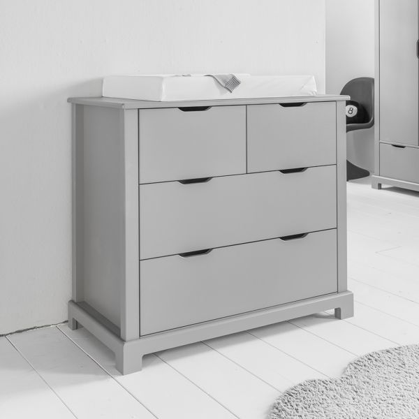 Nursery chest of drawers «Céleste» Country cottage style | Grey