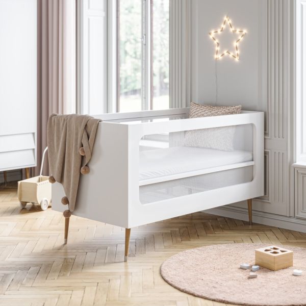 height adjustable cot white bosque petite amelie