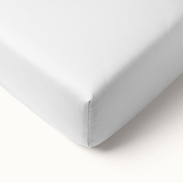 Flannel fitted sheet | 80 x 160 cm | Off-white