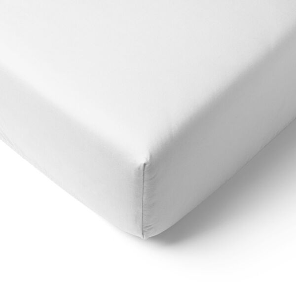 Flannel fitted sheet | 80 x 160 cm | Off-white