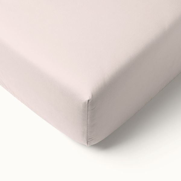 Flannel fitted sheet | 90 x 200 cm | Pink