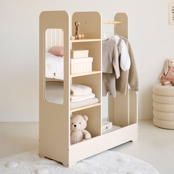 Montessori wardrobe «Lune» | Beige