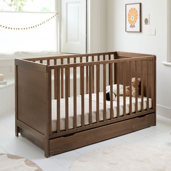 Convertible cot bed «Nuage» | 70 x 140 cm | Cocoa