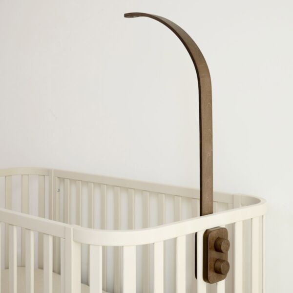 Wooden cot mobile arm | Dark brown