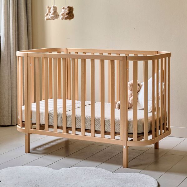 OVAL COT «COCOON» | 60 X 120 CM | NATURAL