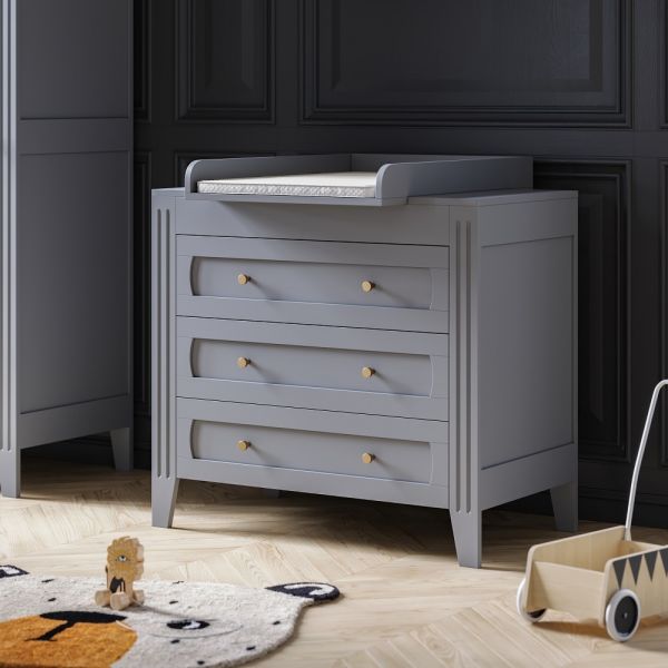 nursery chest of drawers grey milenne vox Petite Amélie