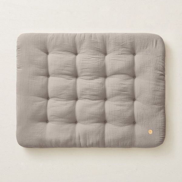 Baby Play Mat 110x85cm | Beige | Organic Muslin Cotton | Biscuit