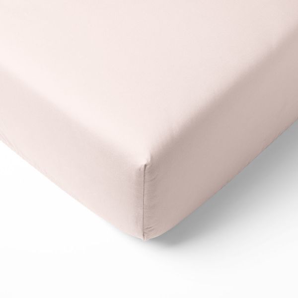 90x200 fitted sheet pink organic cotton from Petite Amélie