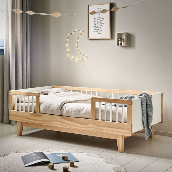 Toddler bed 70x140 cm made from wood in natural from Petite Amélie