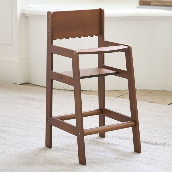 Wooden doll highchair «Noyer»