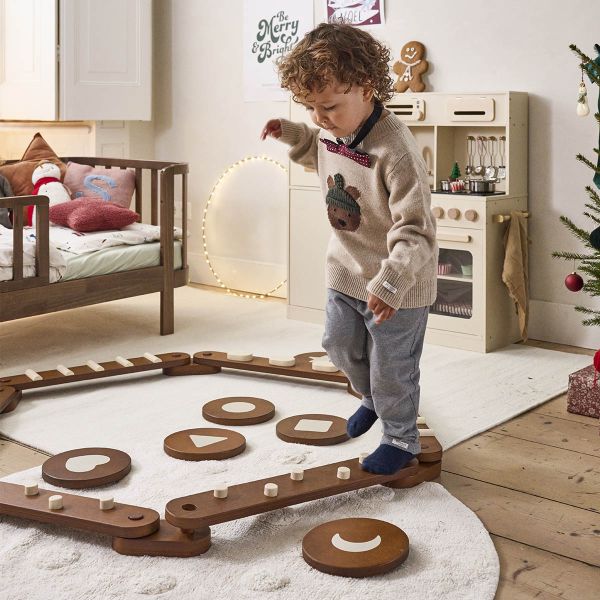 Wooden balance beam «Noyer» | Walnut