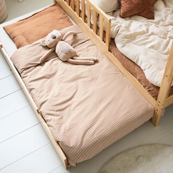 KID'S TRUNDLE BED FOR HOUSE BEDS AND «NID» JUNIOR BED (80 X 160 CM) | NATURAL